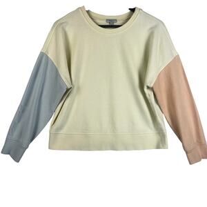Rails Alice and Jane Color-Block Sweatshirt Women’s SZ  M Colorblock Pastel EUC